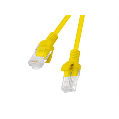 Lanberg PCU6-10CC-0025-Y cable de red Amarillo 0,25 m Cat6