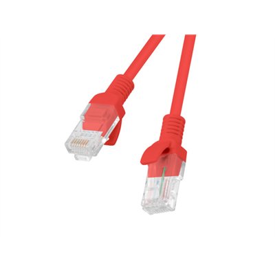 Lanberg PCU6-10CC-0050-R cable de red Rojo 0,5 m Cat6 U/UTP