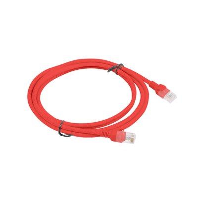 Lanberg PCU6-10CC-0200-R cable de red Rojo 2 m Cat6 U/UTP (UTP)