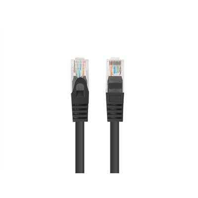 Lanberg PCU6-10CC-0750-BK cable de red Negro 7,5 m Cat6 U/UTP