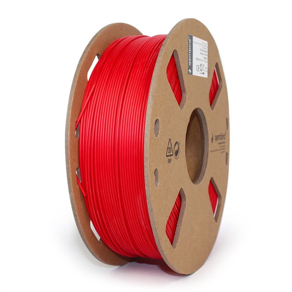 Gembird 3DP-PLA1.75-01-R material de impresión 3d Ácido poliláctico (PLA) Rojo 1 kg