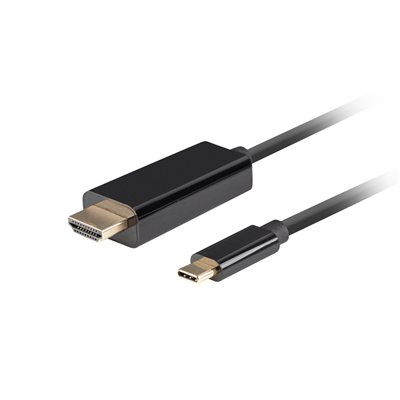 Lanberg CA-CMHD-10CU-0030-BK adaptador de cable de vídeo 3 m