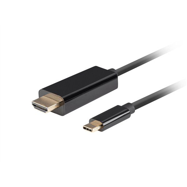 Lanberg CA-CMHD-10CU-0030-BK adaptador de cable de vídeo 3 m USB Tipo C HDMI