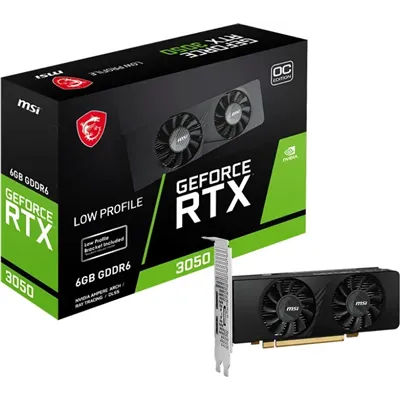 MSI Geforce RTX 3050 LP 6GB OC GDDR6 Perfil bajo