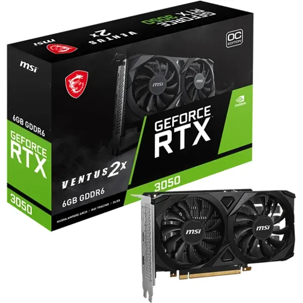 MSI GeForce RTX 3050 VENTUS x2 6GB OC GDDR6