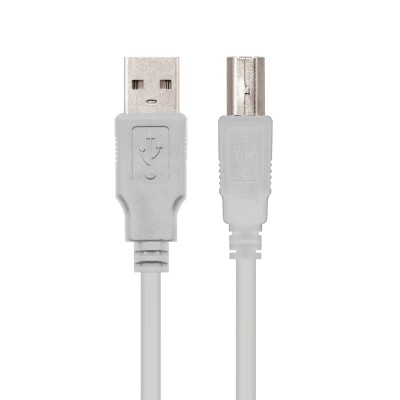 Cable USB 2.0 Impresora Nanocable 10.01.0103/ USB Tipo-B Macho