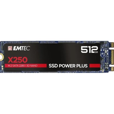 Emtec X250 SSD Power Plus 512GB M.2 a 520Mbs SATA 6GB/s 2280