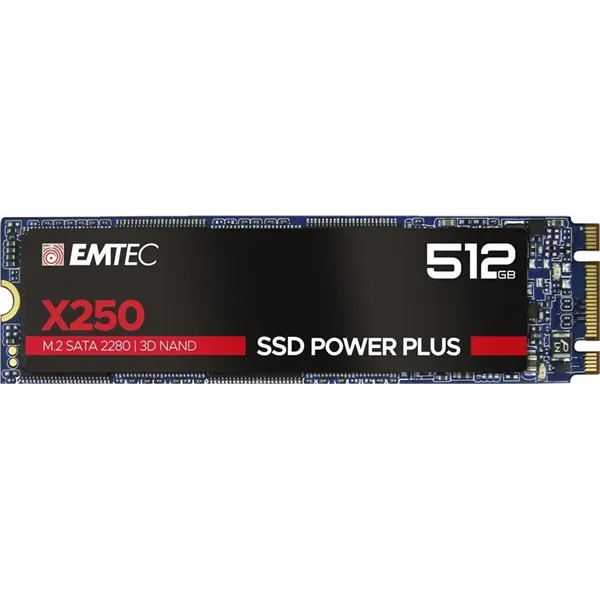 Emtec X250 SSD Power Plus 512GB M.2 a 520Mbs SATA 6GB/s 2280