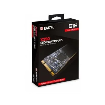 Emtec X250 SSD Power Plus 512GB M.2 a 520Mbs SATA 6GB/s 2280