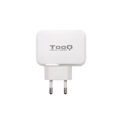 Cargador de Pared TooQ TQWC-2SC02WT/ 1xUSB Tipo-C/ 1x USB/ 27W