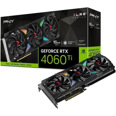 PNY GeForce RTX 4060 Ti 8GB XLR8 Gaming Verto Epic-X RGB Triple