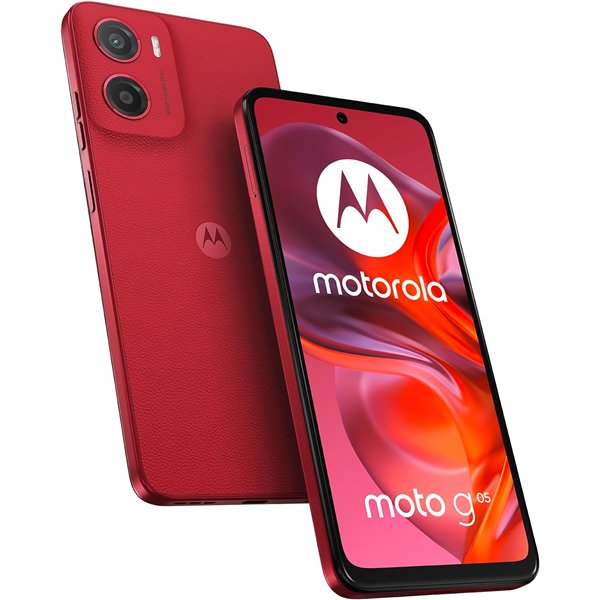 Motorola Moto G05 Rojo 128GB 4GB 6.67"  50MP Helio G81 Extreme Android 15