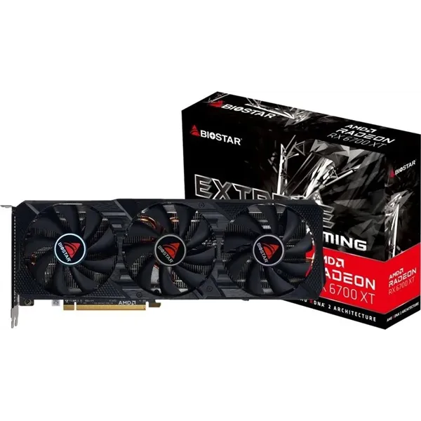 Biostar AMD Radeon RX 6700 XT Extreme Gaming OC Edition 12GB GDDR6