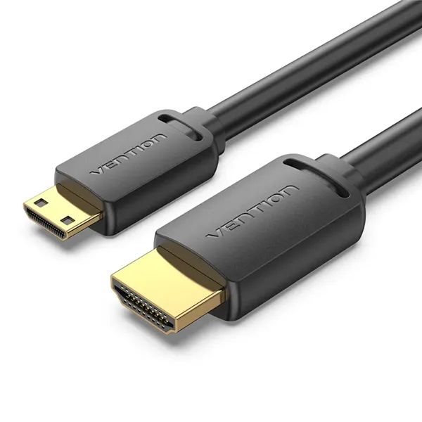 Cable HDMI 4K Vention AGHBG/ HDMI Macho - Mini HDMI Macho/ 1.5m/ Negro