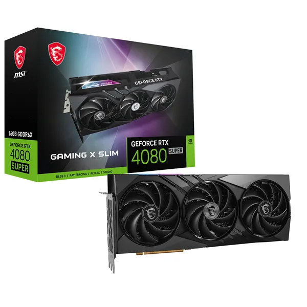 MSI GeForce RTX 4080 SUPER GAMING X SLIM 16GB GDDR6X