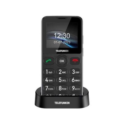 Teléfono Móvil Telefunken S415 para Personas Mayores/ Negro