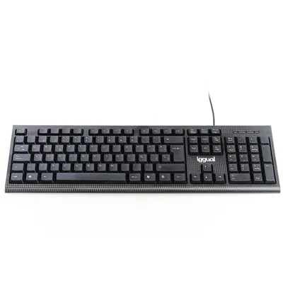 Iggual CK-BUSINESS Teclado USB, Negro