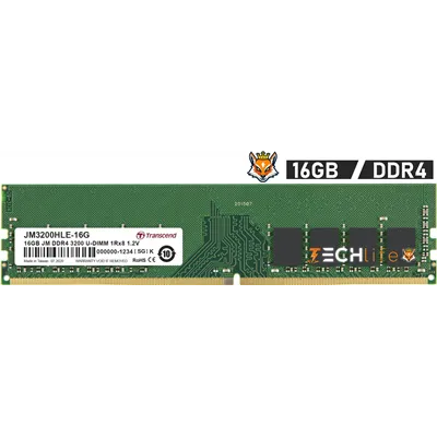 Transcend JetRam 16GB DDR4 3200MHz 1.2v CL22 - Módulo RAM de PC