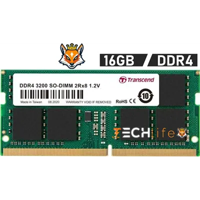 Transcend JetRam 16GB DDR4 3200MHz 1.2v CL22 - Memoria SODIMM