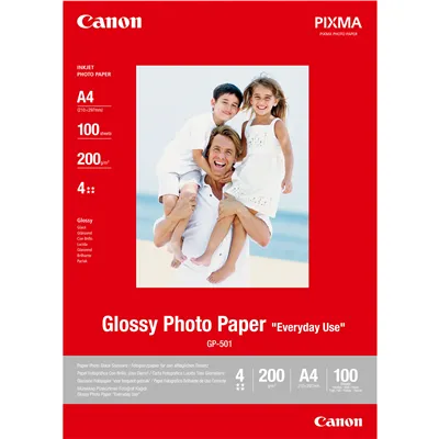 Papel Fotográfico Canon GP-501/ 21 x 29.7cm/ 200g/ 100 Hojas/