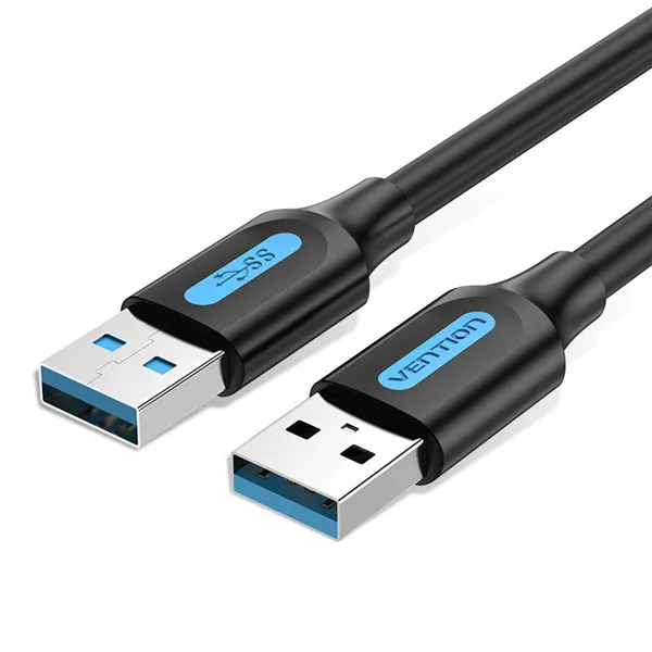 Cable USB 3.0 Vention CONBF/ USB Macho - USB Macho/ 5Gbps/ 1m/ Negro