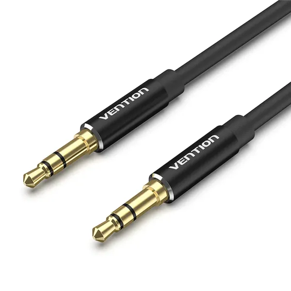 Cable Estéreo Vention BAXBF/ Jack 3.5 Macho - Jack 3.5 Macho/ 1m/ Negro