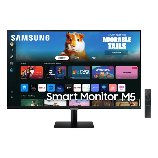 Smart Monitor Samsung M5 S27DM500EU 27'/ Full HD/ Smart TV/ Multimedia/ Negro