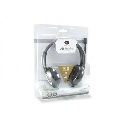 Headset Conceptronic Chatstar2u2b Usb Microfono Flexible