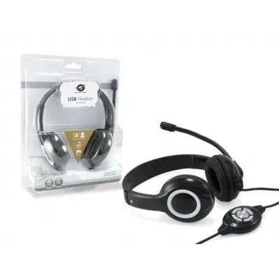 Headset Conceptronic Chatstar2u2b Usb Microfono Flexible