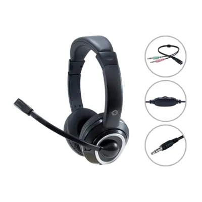 Headset Conceptronic Polona Conexion Jack 3.5mm Microfono