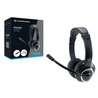 Headset Conceptronic Polona Conexion Jack 3.5mm Microfono