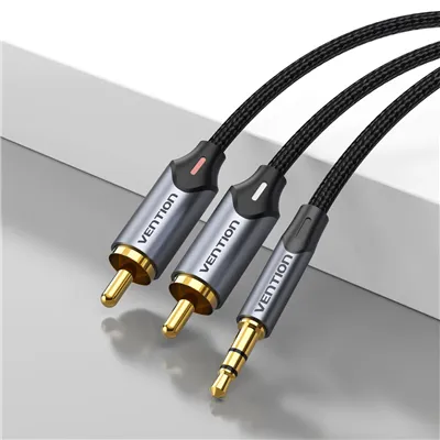 Cable Estéreo Vention BCNBF/ Jack 3.5 Macho - 2x RCA Macho/ 1m/