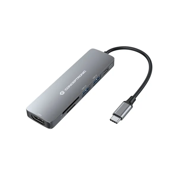 Docking Usb-c Conceptronic Donn11 A 1xhdmi 1xusb-c Pd 100w 2xusb-a 1xlector Sd 1xlector Microsd