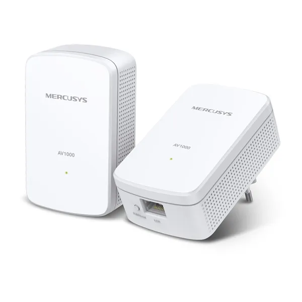 Homeplug Mercusys Mp500 Kit Con Conexion Lan Gigabit Kit 2 Unidades