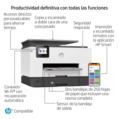 Hp Officejet Pro 9022e Multifunción Wifi, Duplex, Fax -