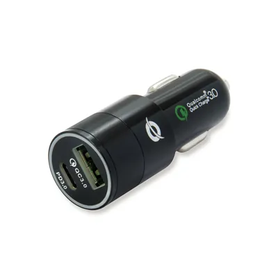 Cargador De Coche Conceptronic Carden02b Usb-c + Usb A 5v/2.4a