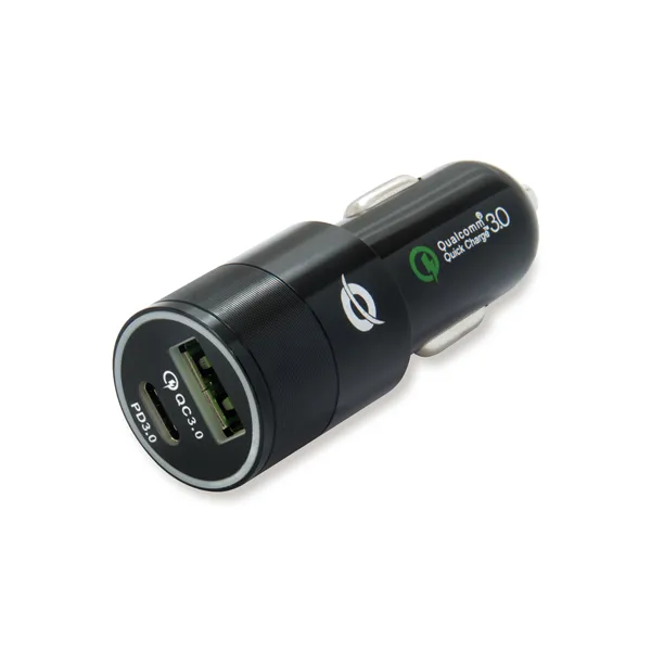 Cargador De Coche Conceptronic Carden02b Usb-c + Usb A 5v/2.4a 9v/2a 12v/1.5a 36w