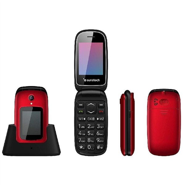 Sunstech CELT22 6,1 cm (2.4") 96 g Negro, Rojo Característica del teléfono