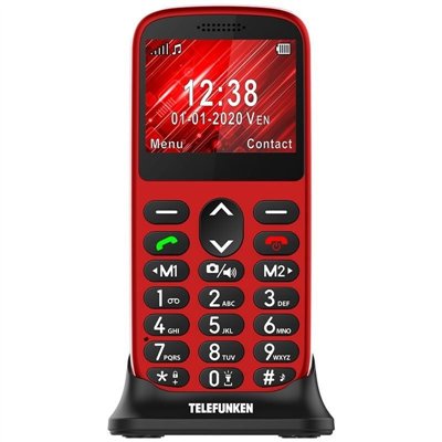 Telefunken TF S420 Red 5,87 cm (2.31") 78 g Rojo Teléfono para