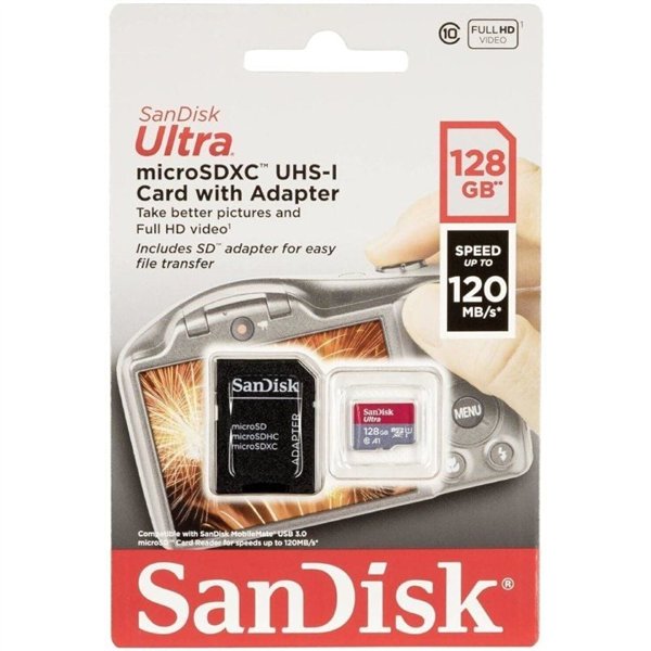 SanDisk Ultra microSD 128 GB MicroSDXC UHS-I Clase 10