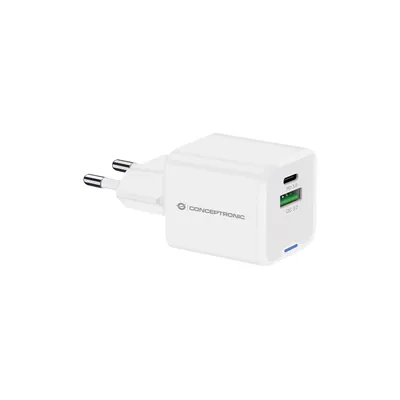 Cargador De Pared Conceptronic Usb-c X1 Usb-ax1 Quickcharge 3.0