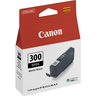 Cartucho de Tinta Original Canon PFI-300MBK/ Negro Mate