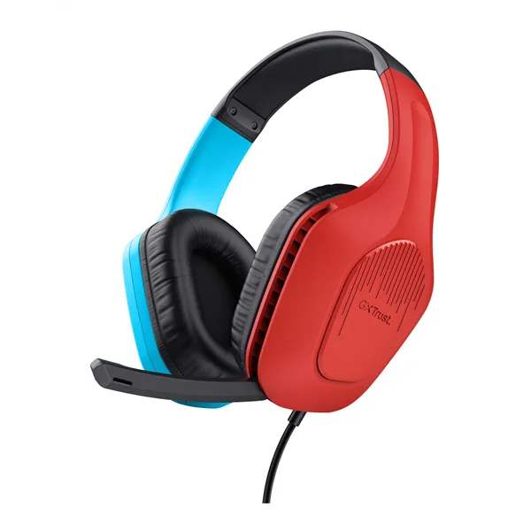 Auriculares Gaming con Micrófono Trust Gaming GXT 416S Zirox/ Jack 3.5/ Azules y Rojos