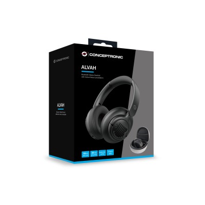 Headset Bluetooth Conceptronic Alvah02b Con Cancelacion De