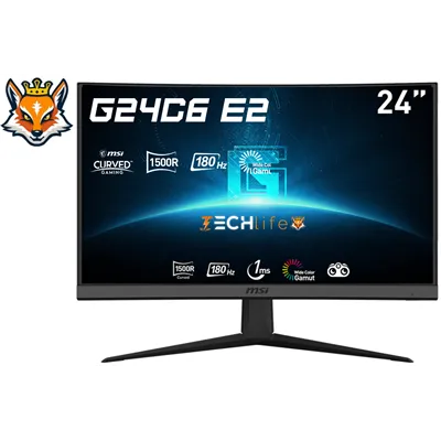 MSI G24C6 e2 Monitor Curvo Gaming 24" 180Hz 1ms FHD