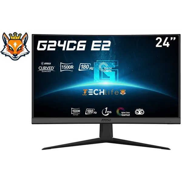 MSI G24C6 e2 Monitor Curvo Gaming 24" 180Hz 1ms FHD HDMI/DP/Altavoces