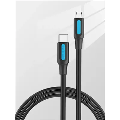 Cable USB 2.0 Tipo-C Vention COVBG/ USB Tipo-C Macho - MicroUSB