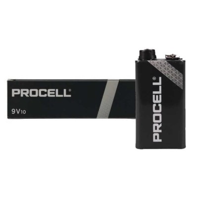 Pack de 10 Pilas Duracell PROCELL ID1604IPX10/ 9V/ Alcalinas