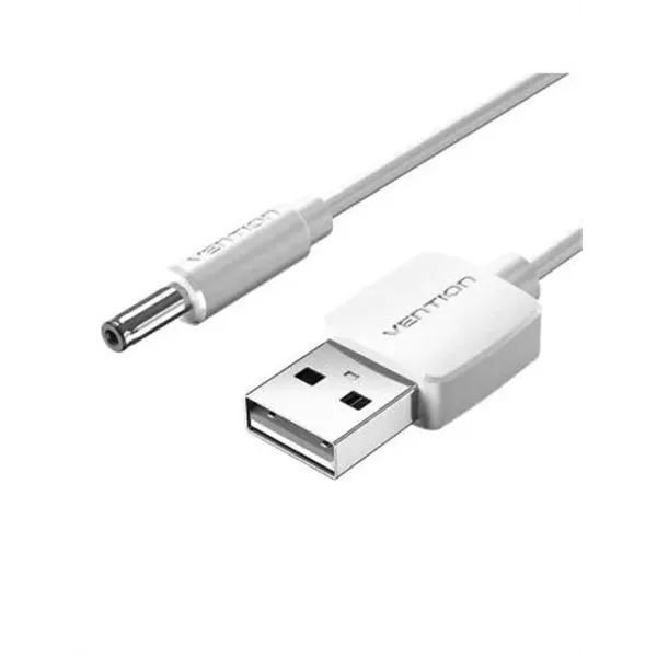 Cable Conversor USB Vention CEXWD/ USB Macho - DC 3.5mm Macho/ 50cm/ Blanco