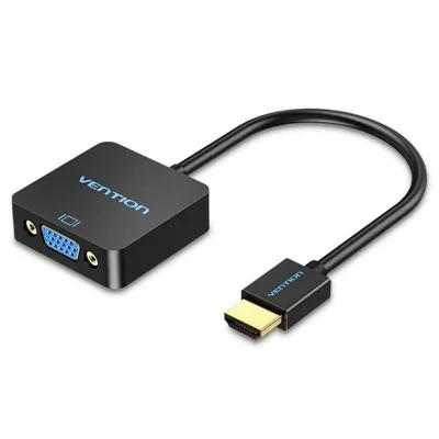 Conversor Vention ACPBB/ HDMI Macho - VGA Hembra/ 15cm/ Negro